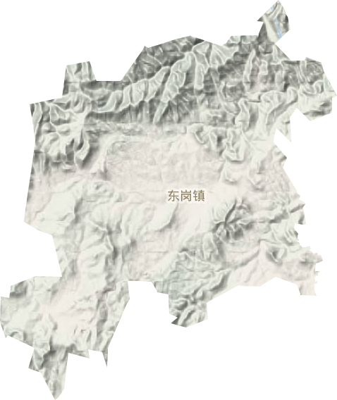 東崗鎮(zhèn)地形圖