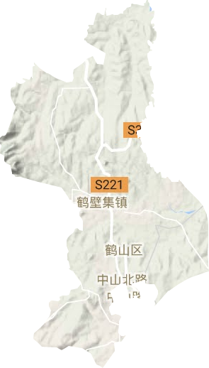 鶴壁集鎮(zhèn)地形圖
