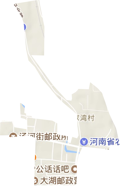 湯河街街道地形圖