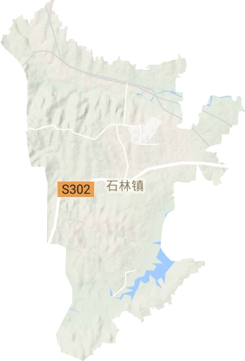 石林鎮(zhèn)地形圖