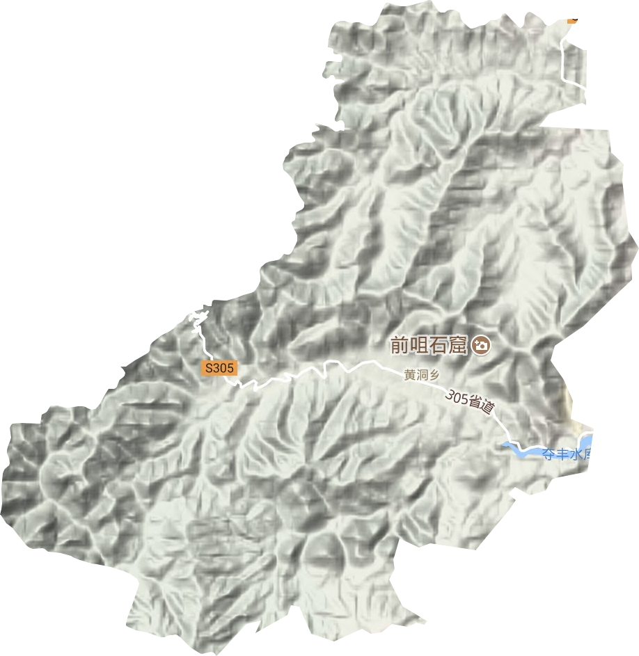黃洞鄉地形圖