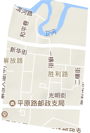 解放路街道地形圖