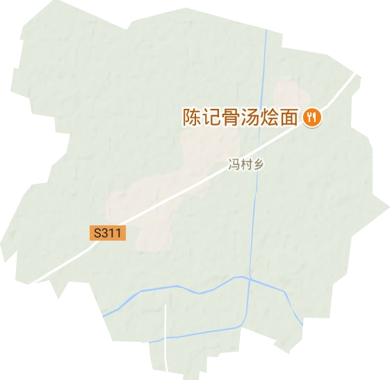 馮村鄉(xiāng)地形圖