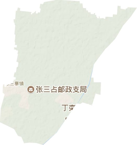 張三寨鎮地形圖