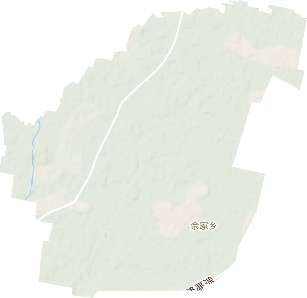 佘家鄉地形圖