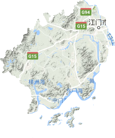 江門市地形圖