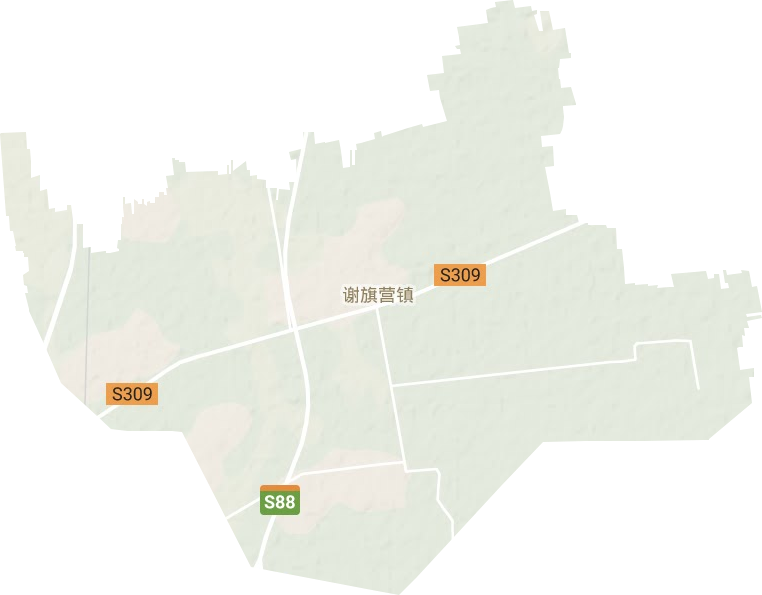 謝旗營鎮(zhèn)地形圖