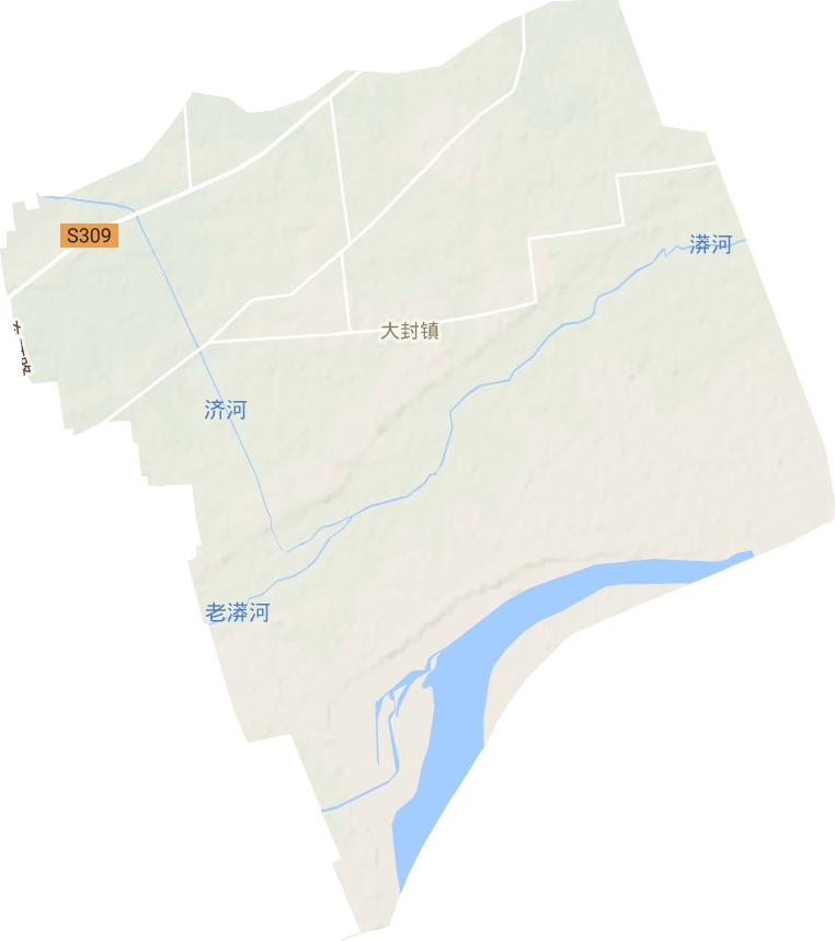 大封鎮地形圖