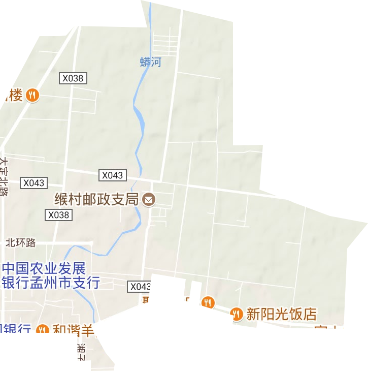 河陽街道地形圖