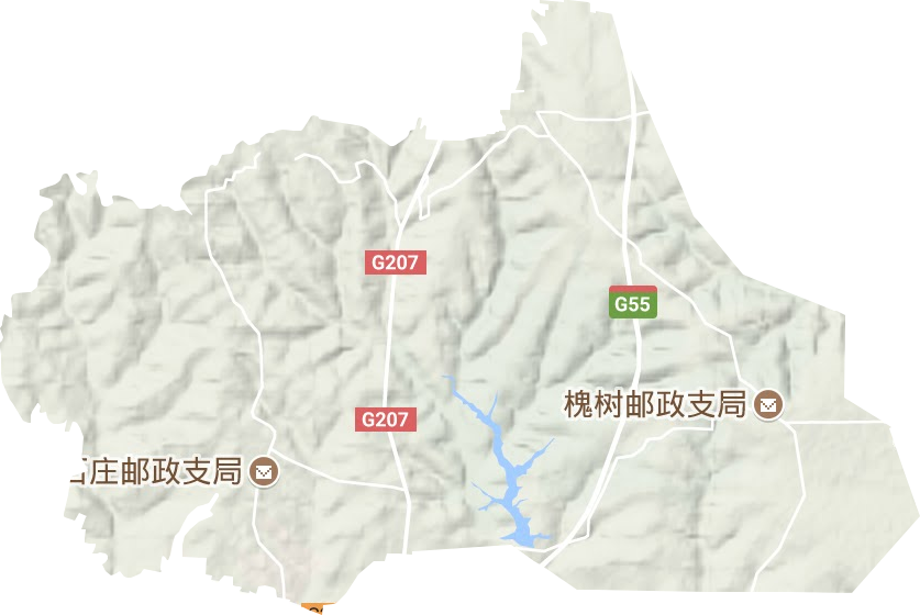 槐樹鄉(xiāng)地形圖