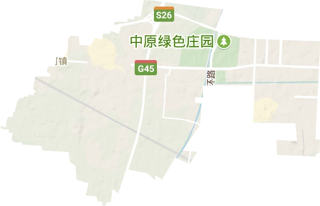 皇甫路街道地形圖