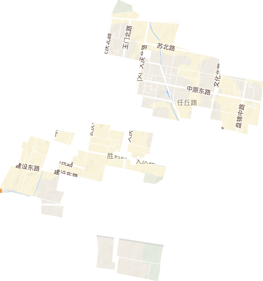 中原油田街道地形圖