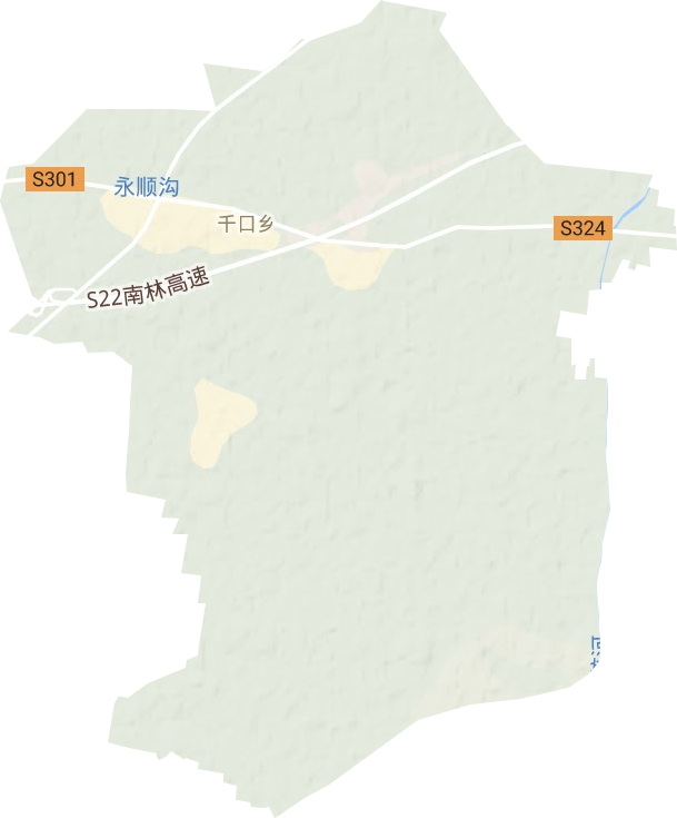 千口鄉(xiāng)地形圖
