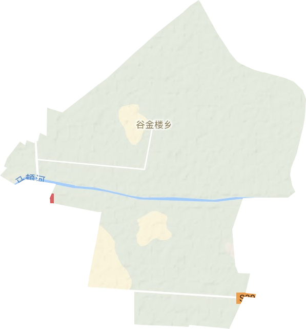 谷金樓鄉地形圖