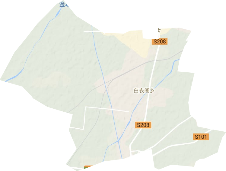 白衣閣鄉地形圖