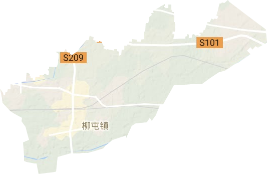 濮陽縣柳屯鎮地形圖