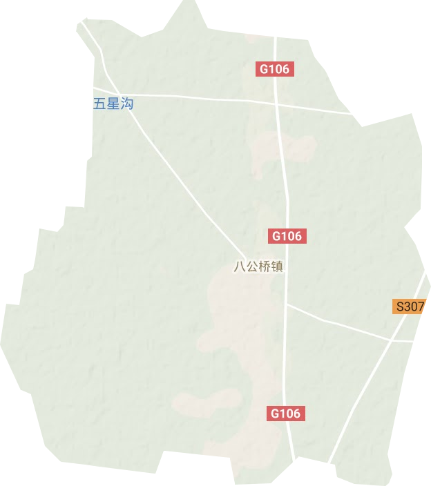 濮陽縣八公橋鎮地形圖
