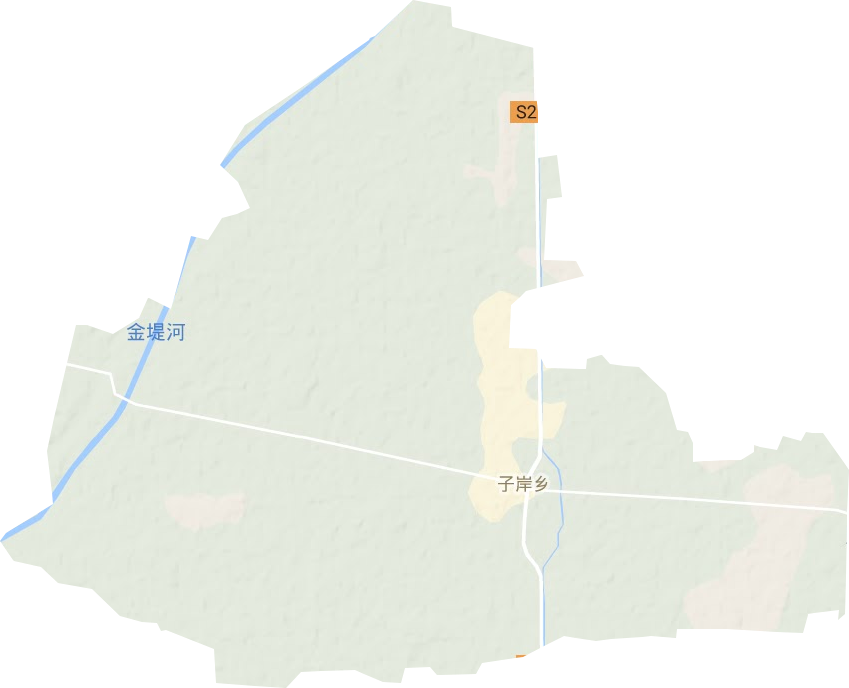 濮陽縣子岸鎮地形圖