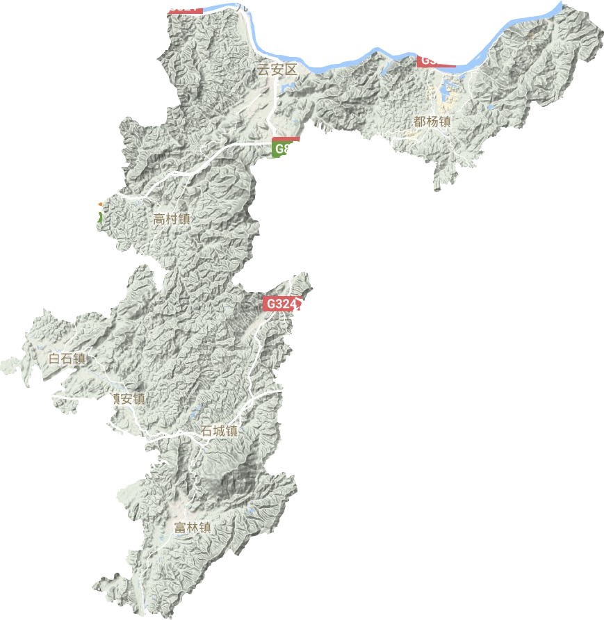 云安區地形圖