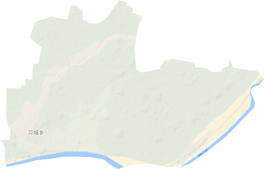 濮陽縣習城鄉地形圖