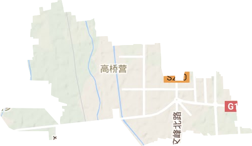 高橋營街道地形圖