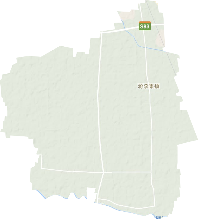 蔣李集鎮地形圖