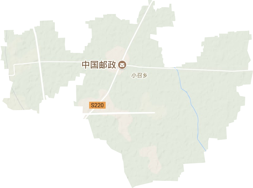 小召鄉(xiāng)地形圖