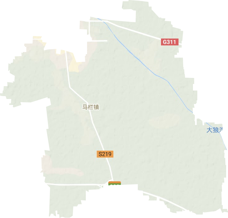 馬欄鎮地形圖
