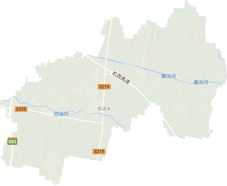 彭店鄉地形圖