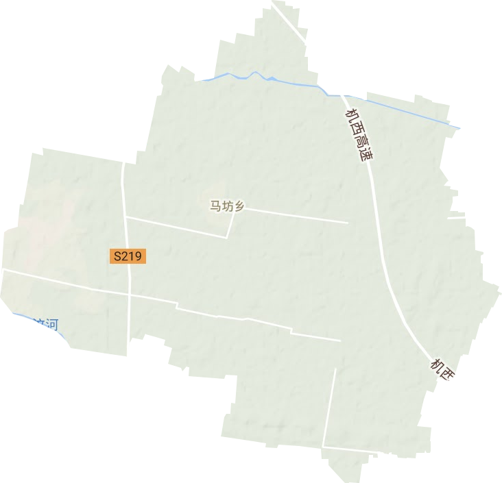 馬坊鄉地形圖