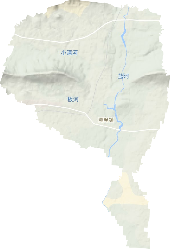 鴻暢鎮地形圖