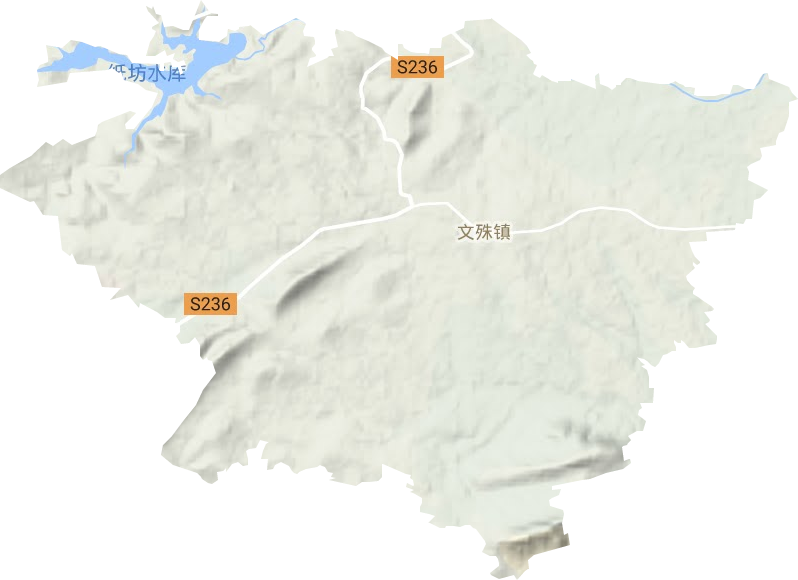 文殊鎮(zhèn)地形圖