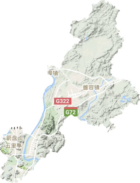 魚峰區地形圖