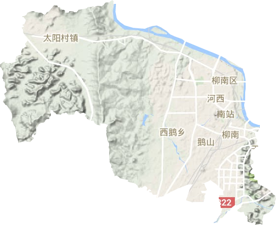 柳南區地形圖