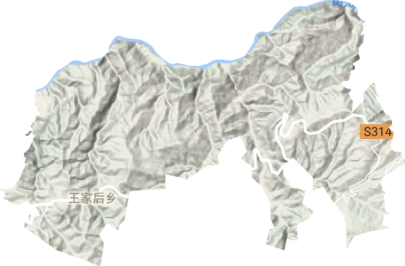 王家后鄉地形圖