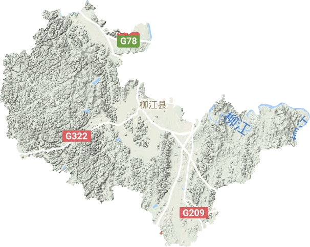 柳江區(qū)地形圖
