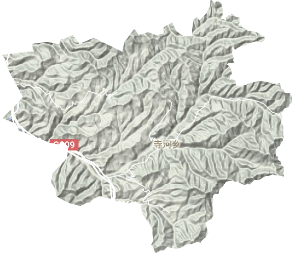 寺河鄉(xiāng)地形圖