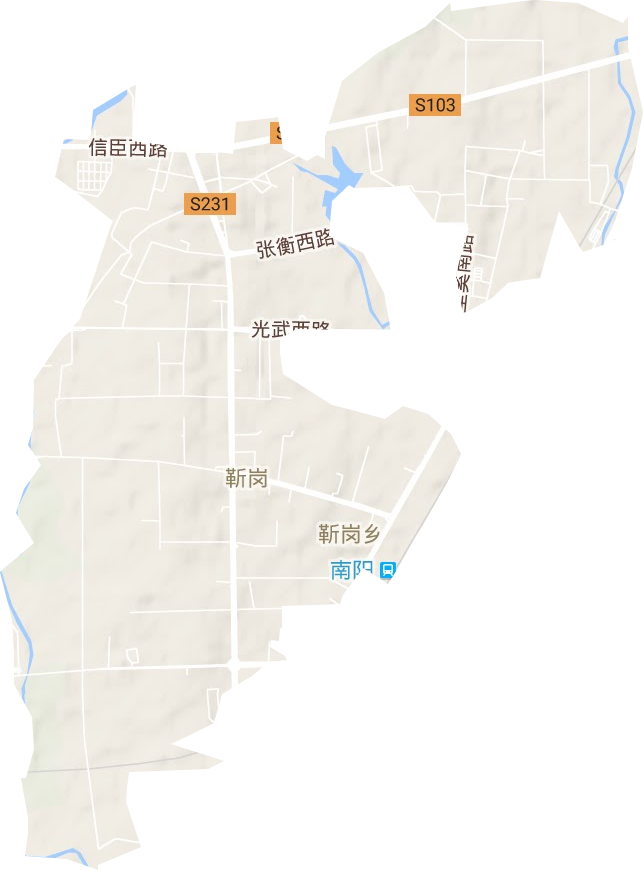 百里奚街道地形圖