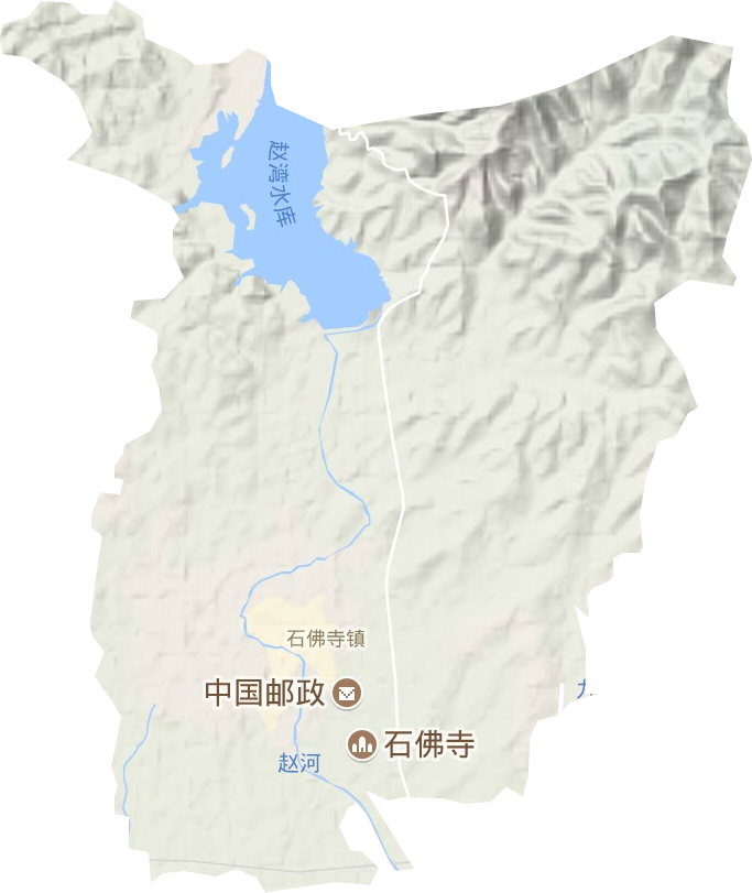 石佛寺鎮(zhèn)地形圖
