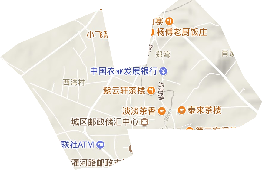 龍城街道地形圖