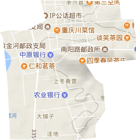 商圣街道地形圖
