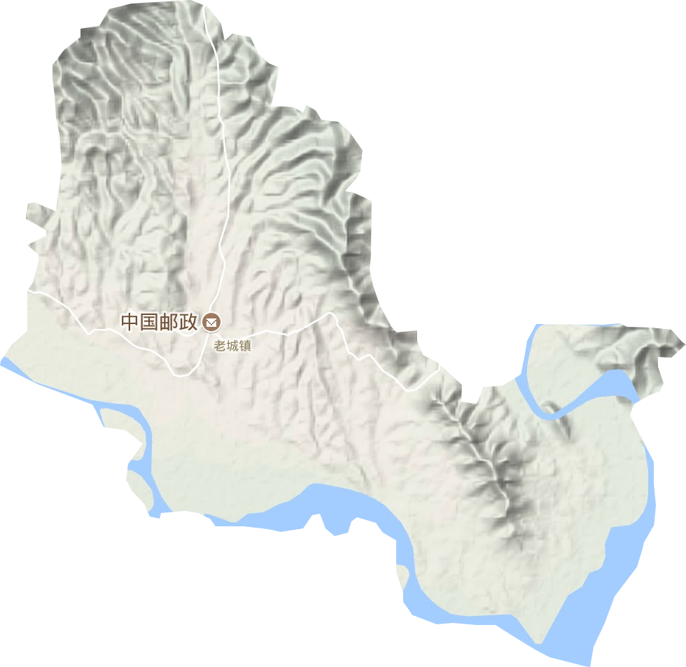 老城鎮地形圖