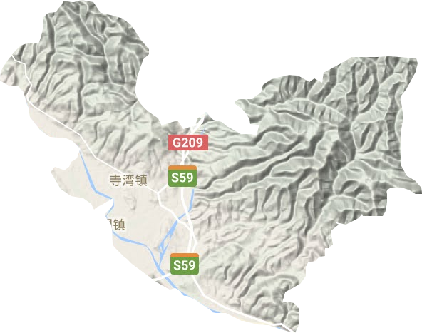 寺灣鎮地形圖