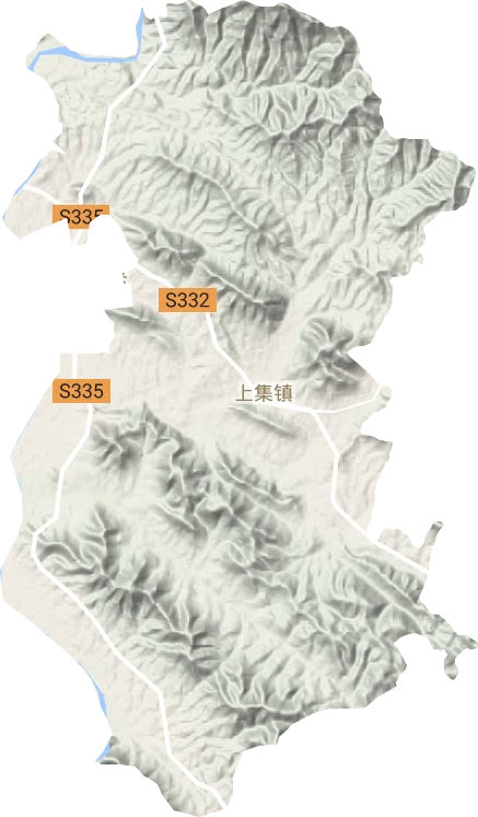 上集鎮(zhèn)地形圖