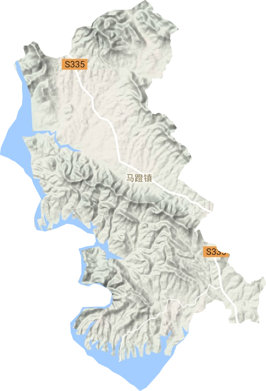 馬蹬鎮(zhèn)地形圖