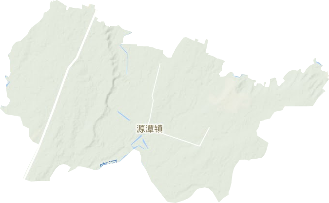 源潭鎮(zhèn)地形圖
