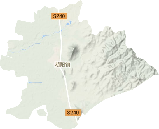 湖陽鎮地形圖