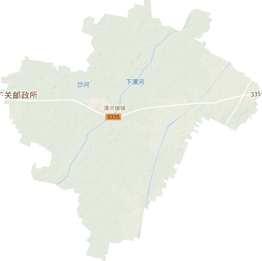 溧河鋪鎮地形圖