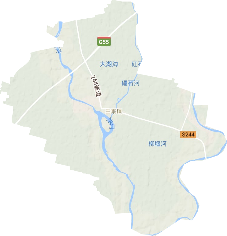 王集鎮地形圖