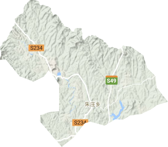 朱莊鎮(zhèn)地形圖